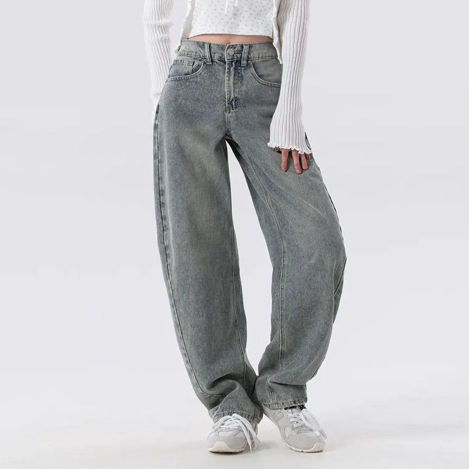 Women's loose wide leg jeans