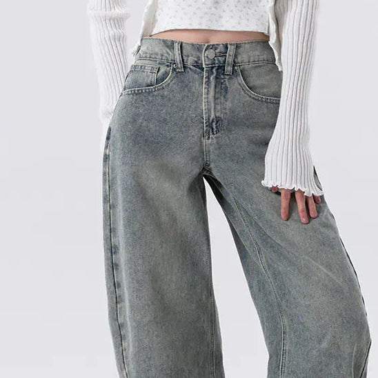 Women's loose wide leg jeans